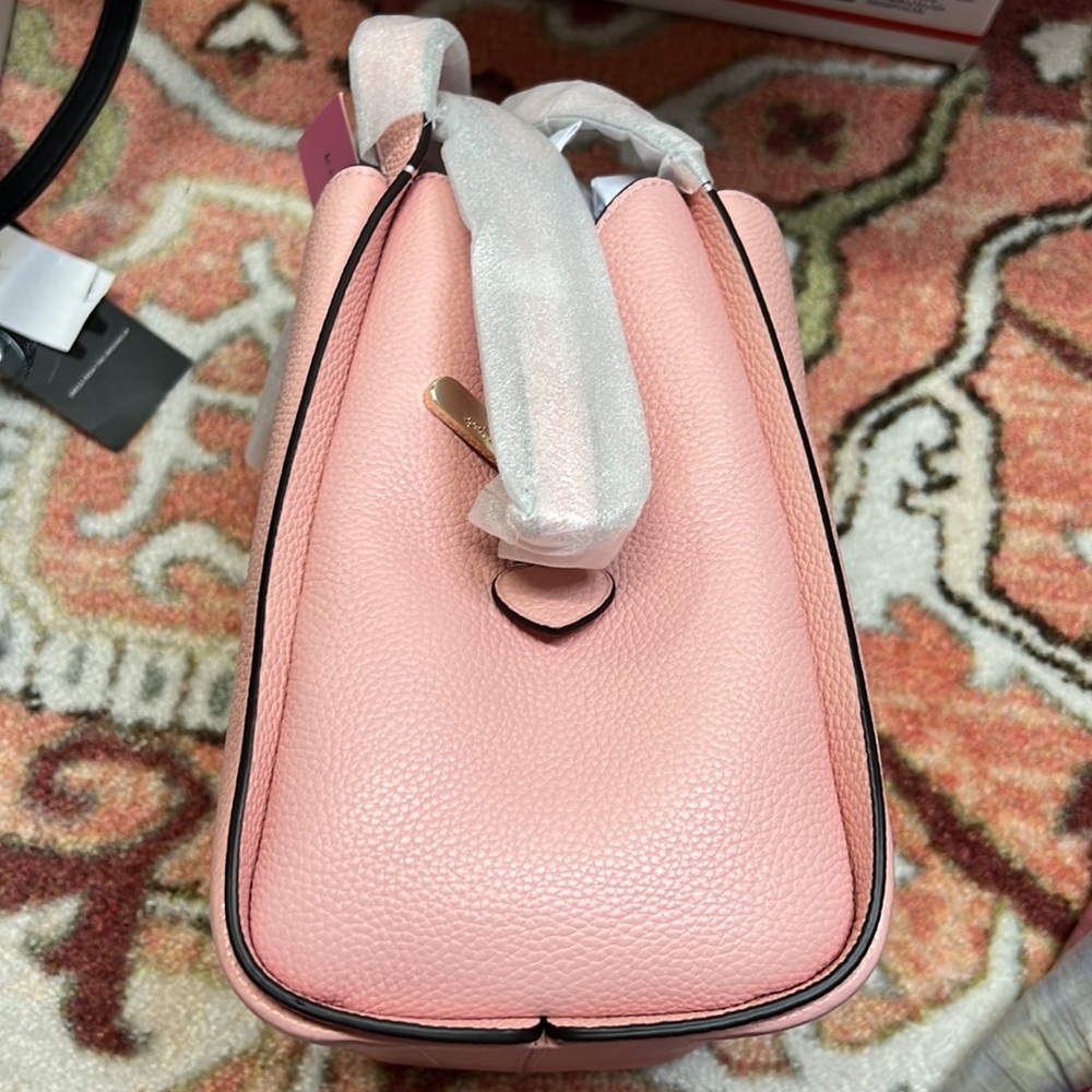 Kate Spade Pebbled Leather Medium Tote Crossbody In Coral Gable- So pretty! - Picture 5 of 10